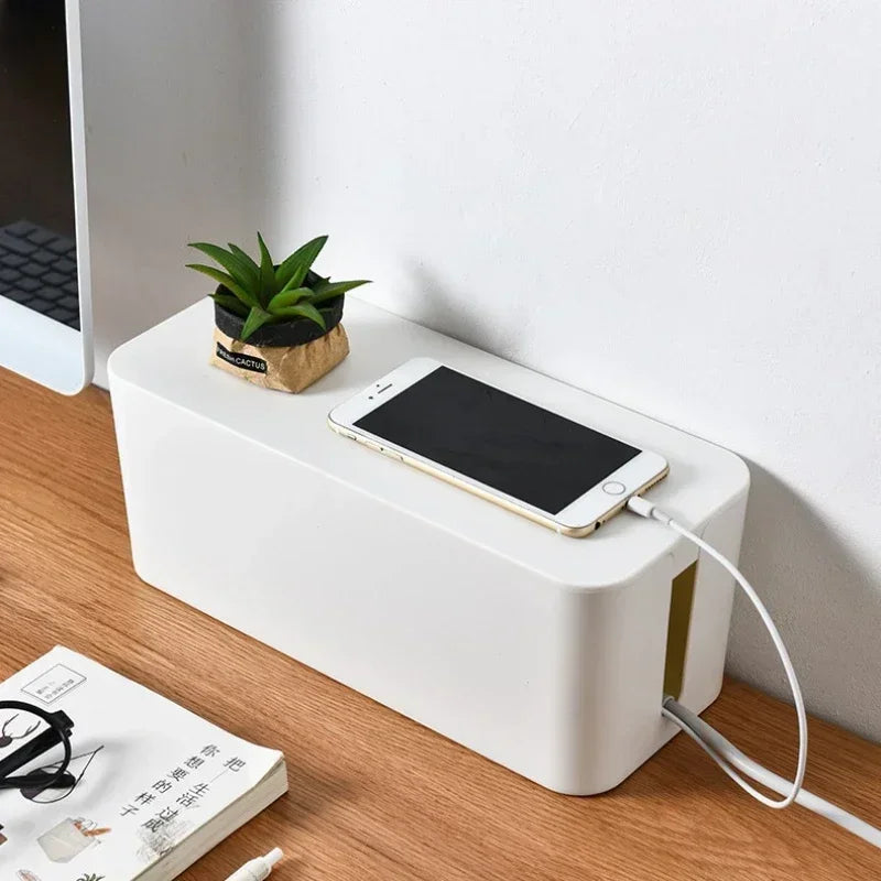 Voltiva CableVault — Desktop Power Strip & Cable Storage Box