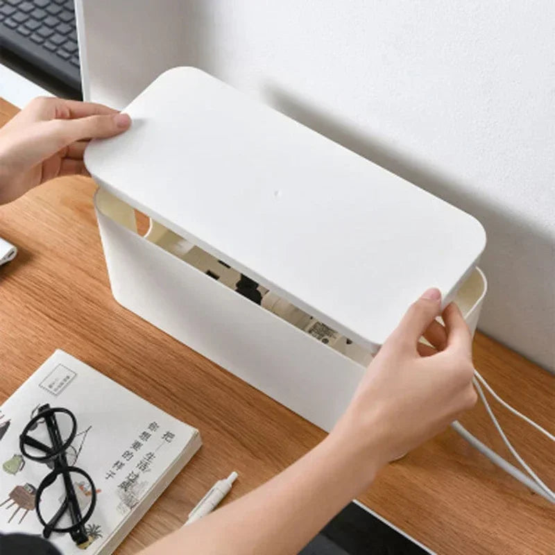 Voltiva CableVault — Desktop Power Strip & Cable Storage Box