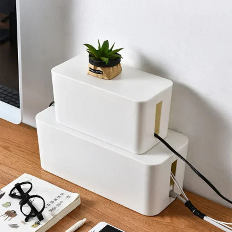 Voltiva CableVault — Desktop Power Strip & Cable Storage Box