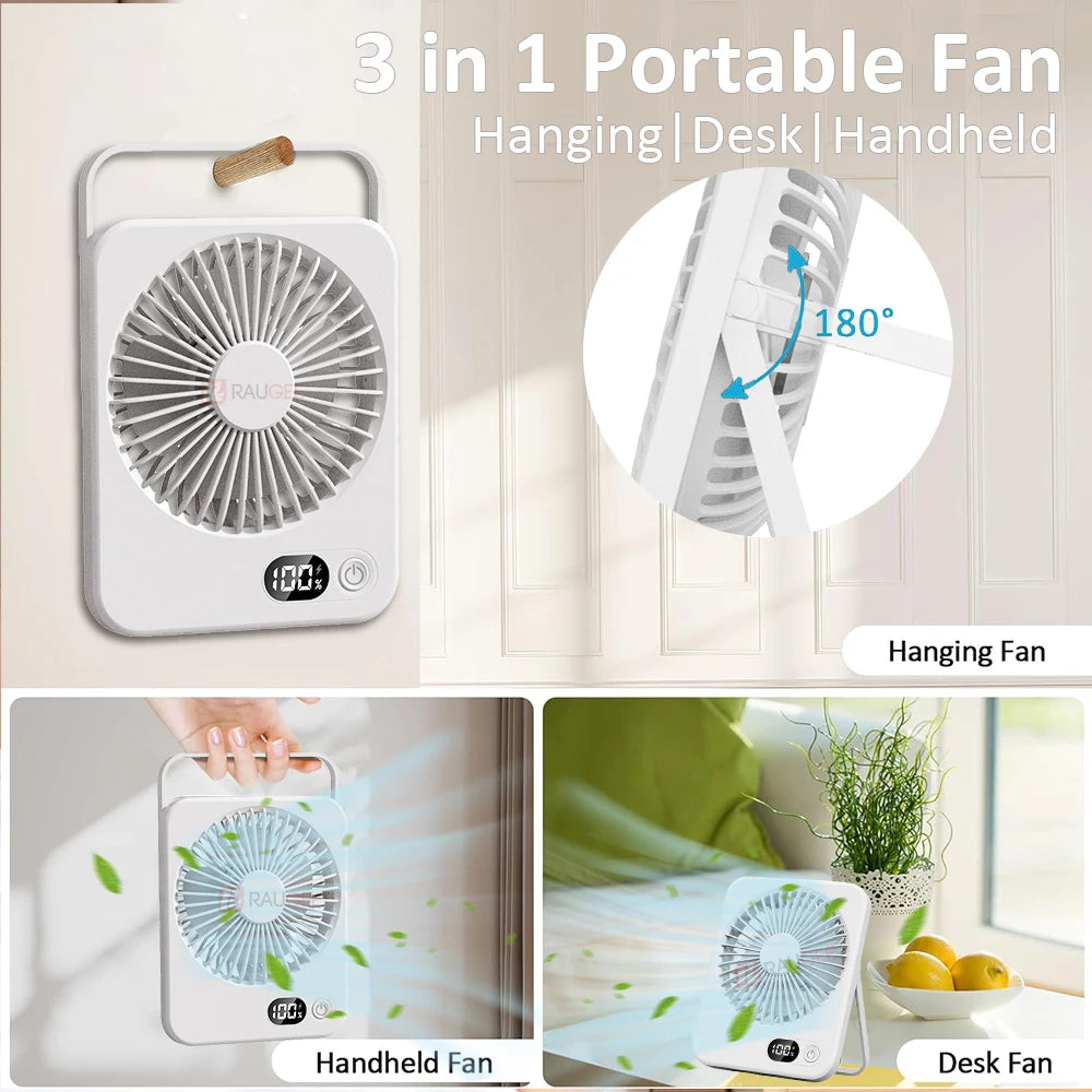 Voltiva AirCurrent Mini — Rechargeable Desk & Camping Fan
