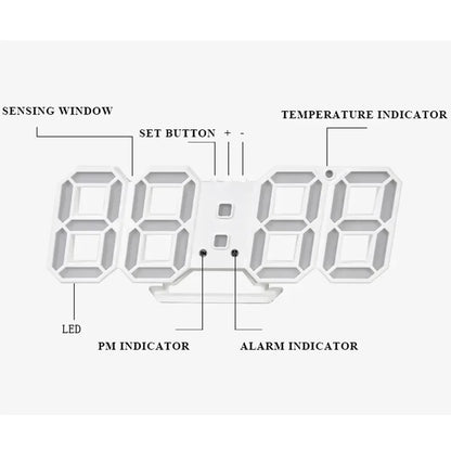 Voltiva TimeGlow — Digital LED Alarm Clock & Decor